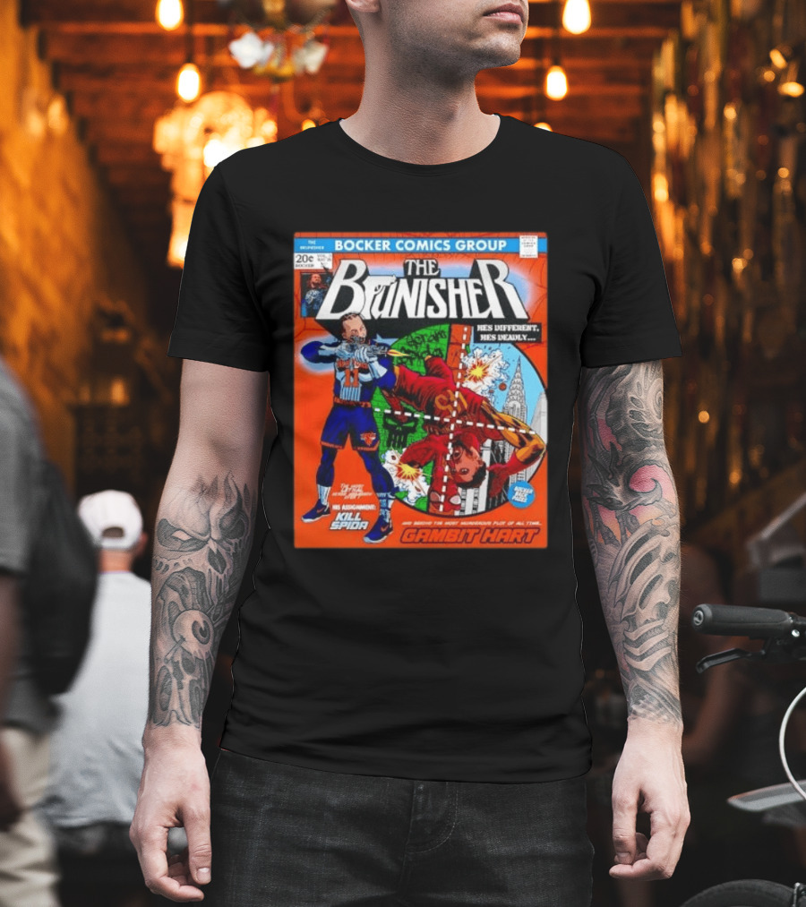 Bocker Comics Group The Brunisher Kill Spida Gambit Hart T-Shirt
