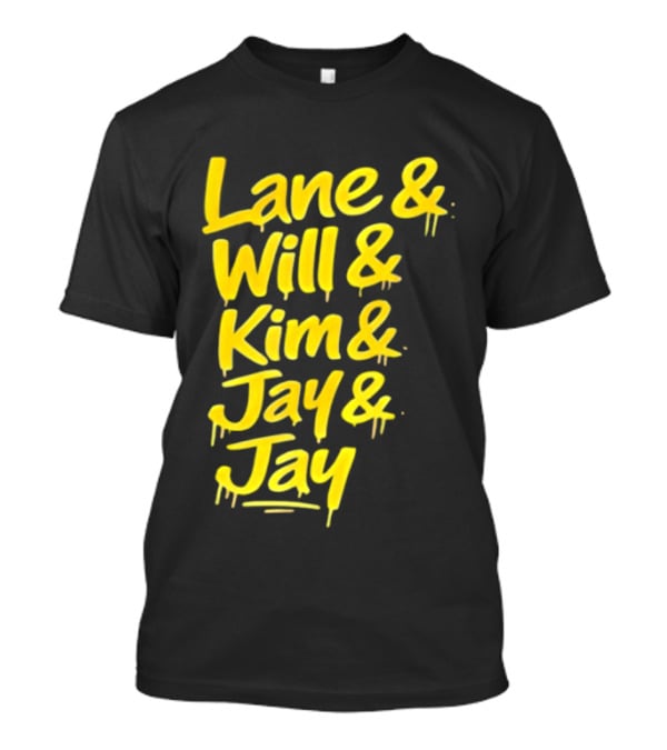 Lane Will Kim Jay Jay Graffiti Style Names T-Shirt