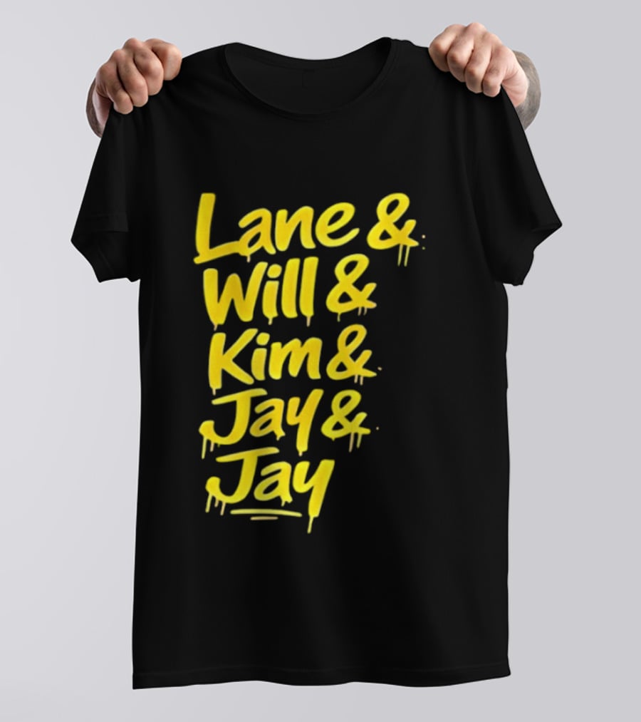 Lane Will Kim Jay Jay Graffiti Style Names T-Shirt