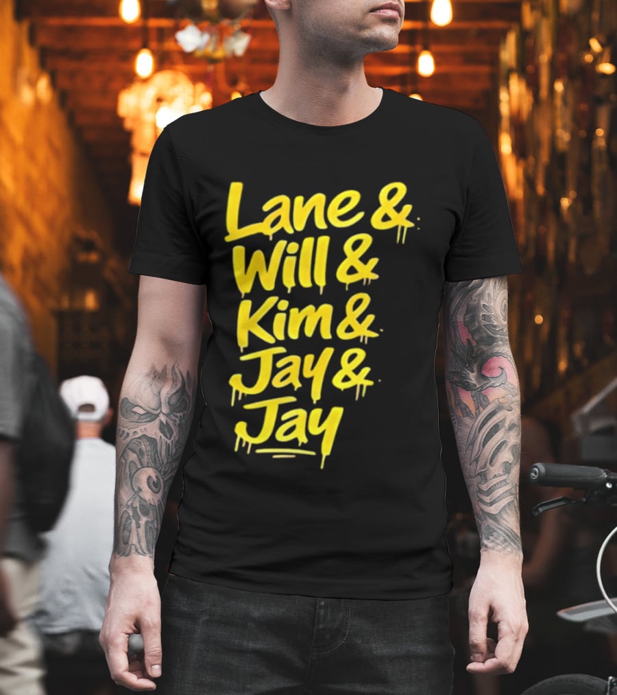 Lane Will Kim Jay Jay Graffiti Style Names T-Shirt