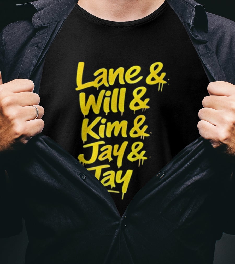 Lane Will Kim Jay Jay Graffiti Style Names T-Shirt