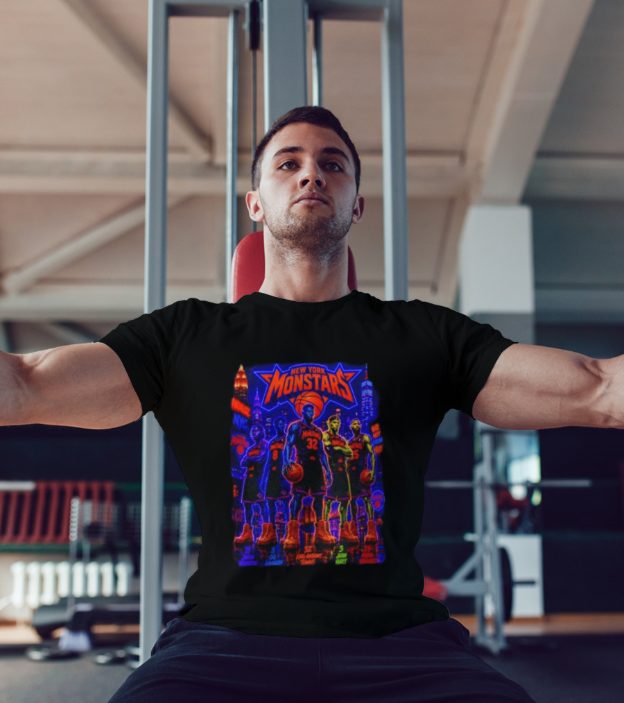New York Monstars Space Jam Knicks Basketball T-Shirt