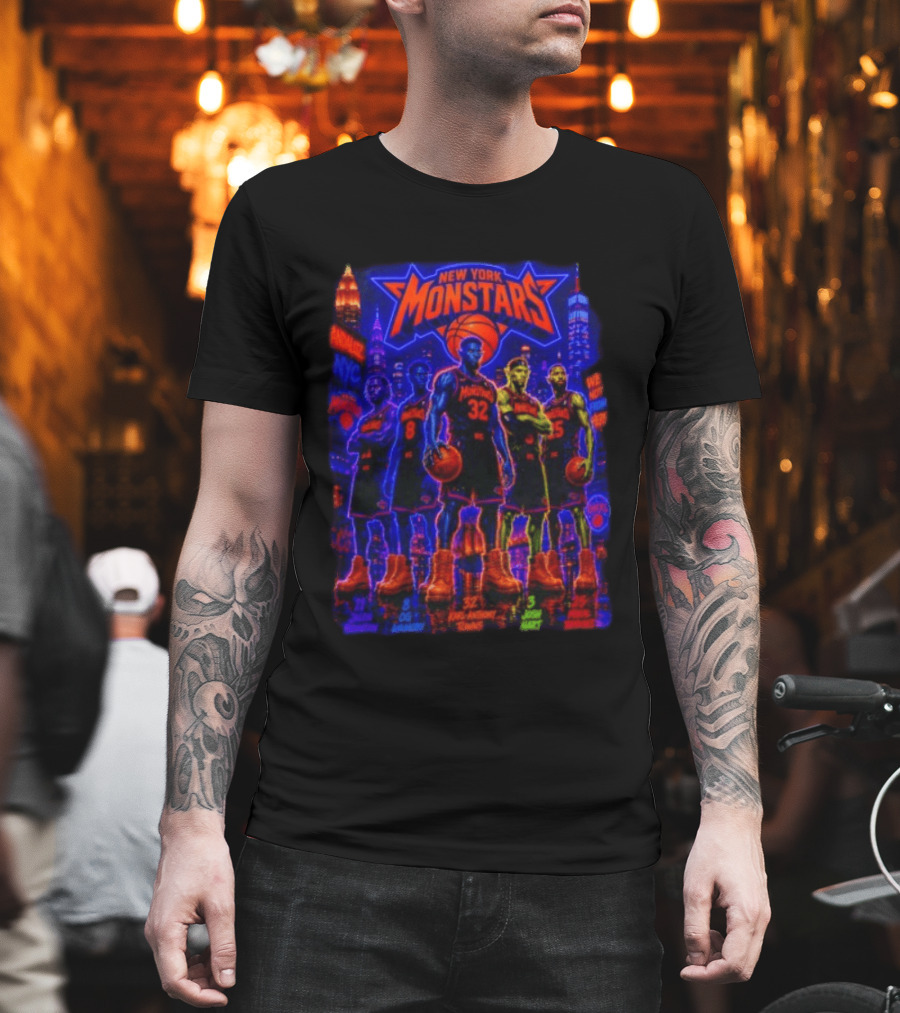 New York Monstars Space Jam Knicks Basketball T-Shirt