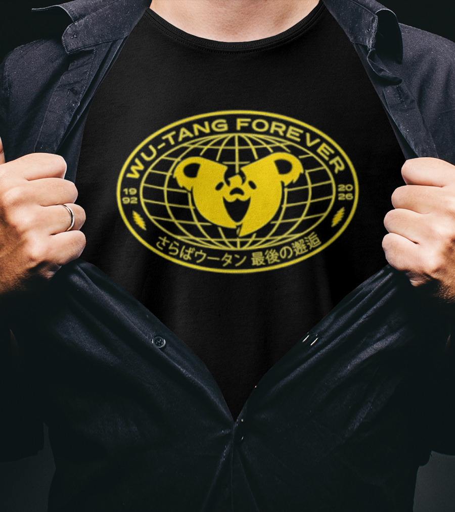Wu Tang Forever 1992 2026 Tornado Bear Icon Japanese T-Shirt