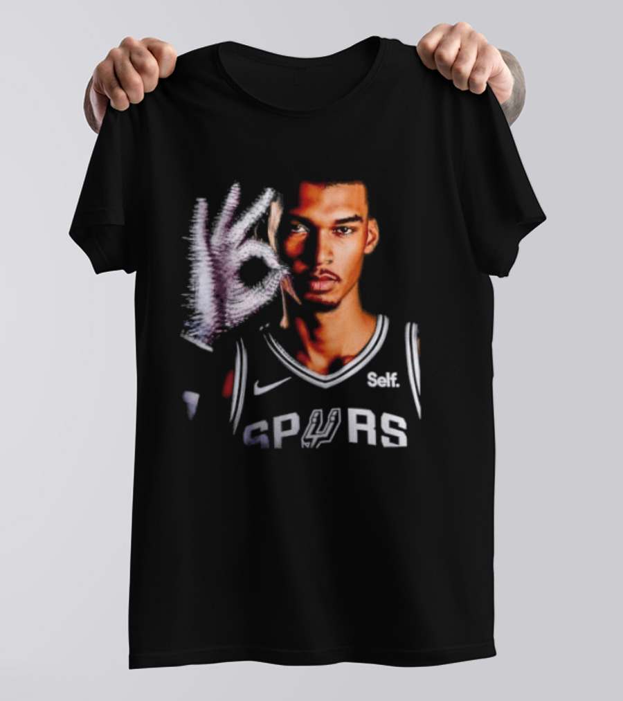 Victor Wembanyama Spurs Iceman Drake Glove T-Shirt