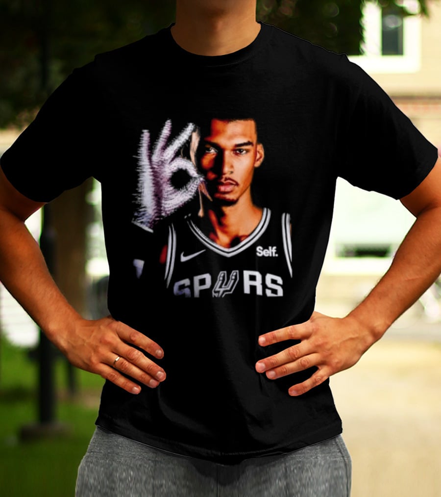 Victor Wembanyama Spurs Iceman Drake Glove T-Shirt