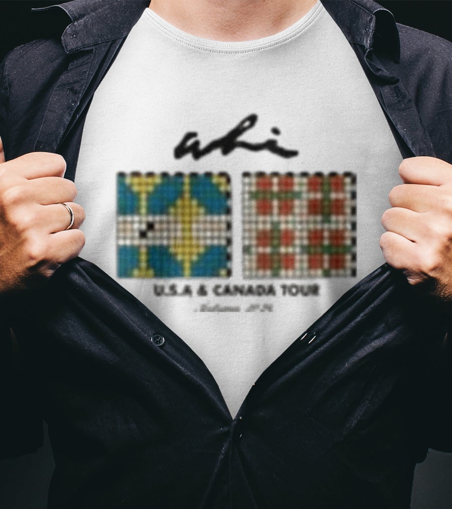 Ali USA Canada Tour Radio Tiles Mosaic T-Shirt