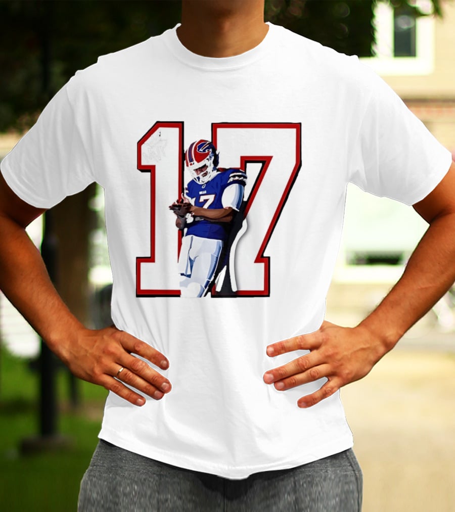 Josh Allen Buffalo Bills Number 17 MVP Football Player T-Shirt