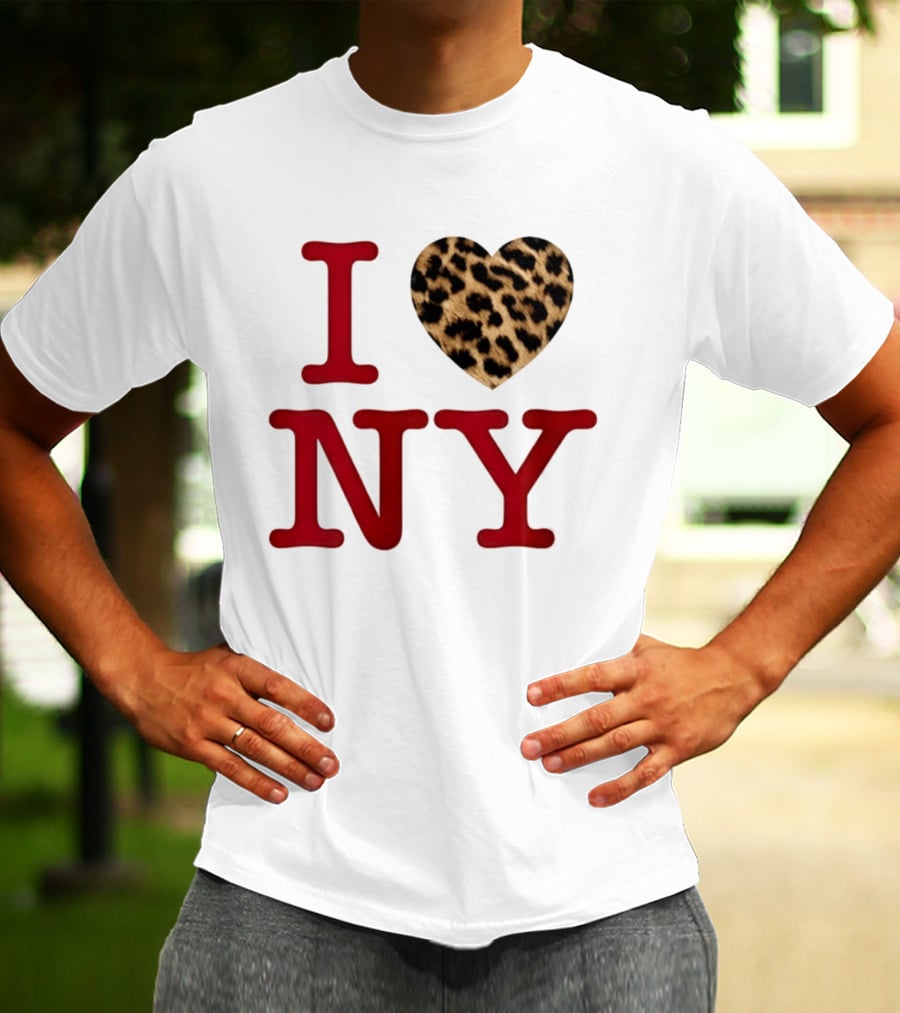 Latto Crave I Heart NY Leopard T-Shirt