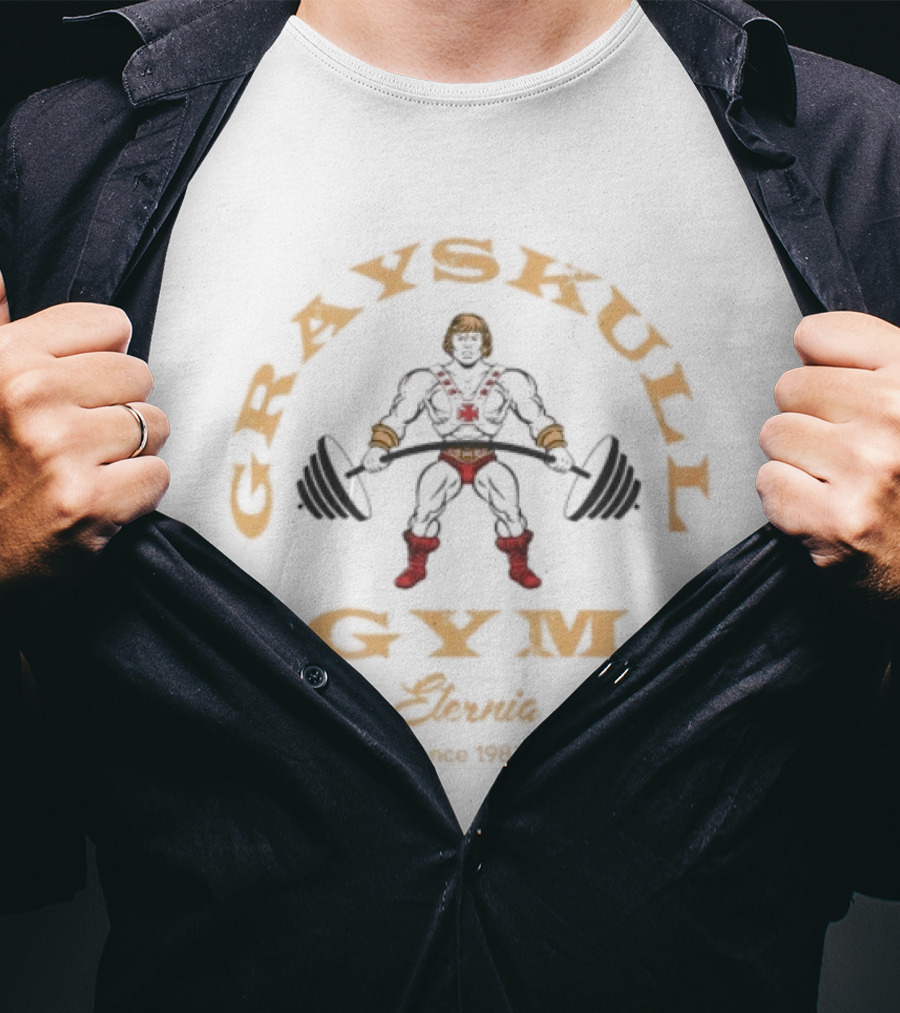 Grayskull Gym Eternia Powerlifting Since 1983 T-Shirt