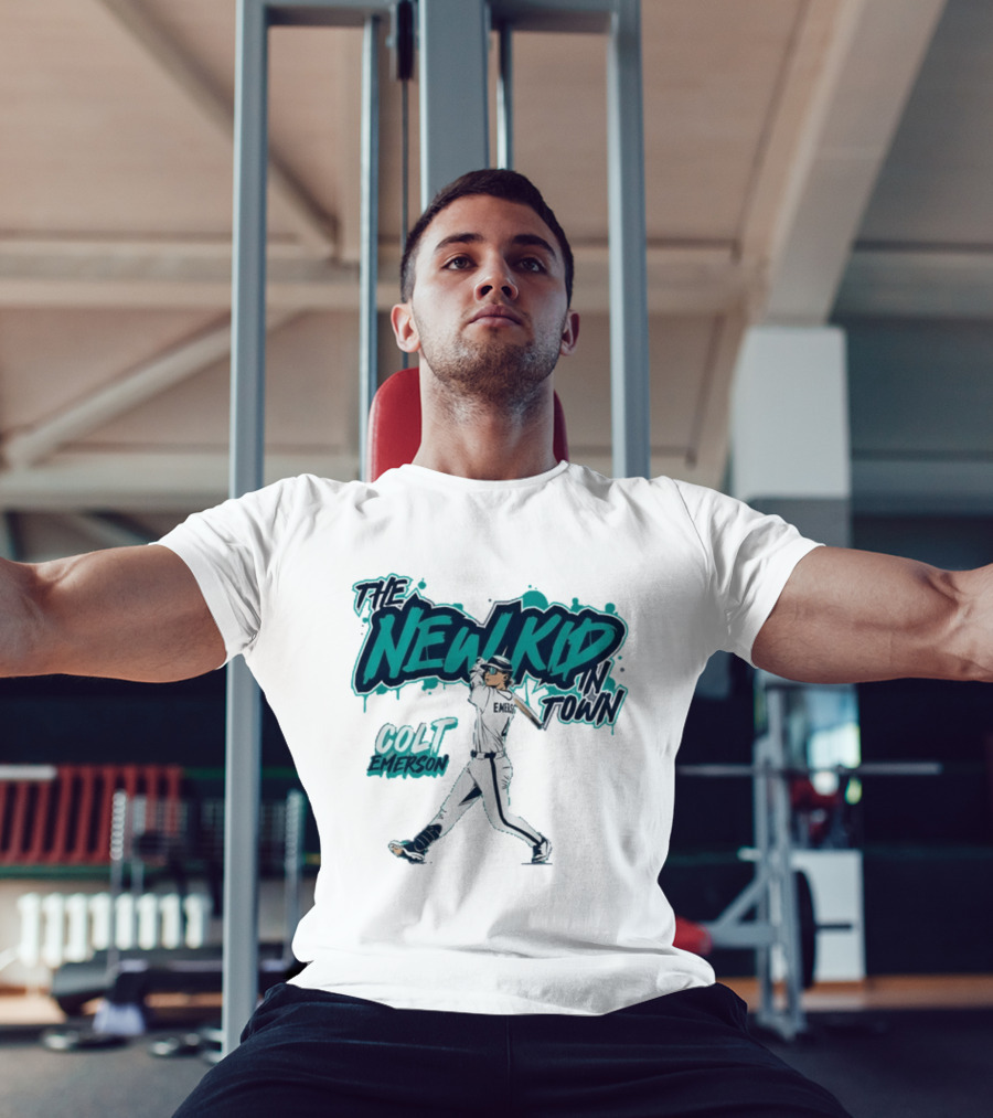 Seattle Mariners Colt Emerson The New Kid In Town MLB Baseball T-Shirt