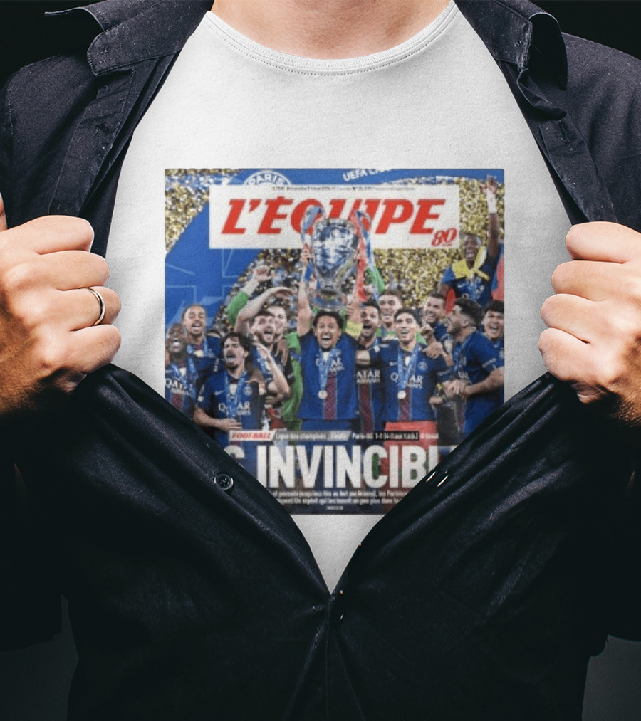 L'Équipe 80 Les Invincibles Football Ligue Des Champions T-Shirt