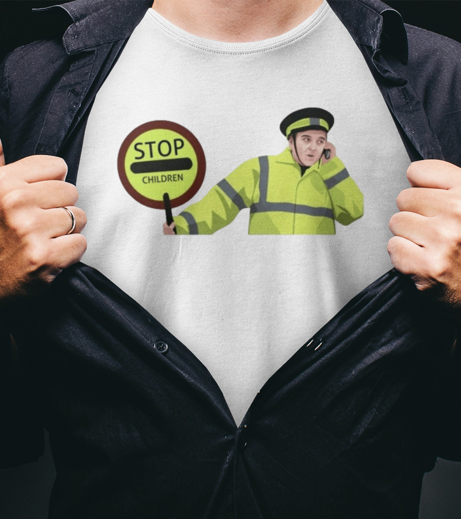 Line Of Duty Stop Children Max And Paddy Crossing Guard T-Shirt
