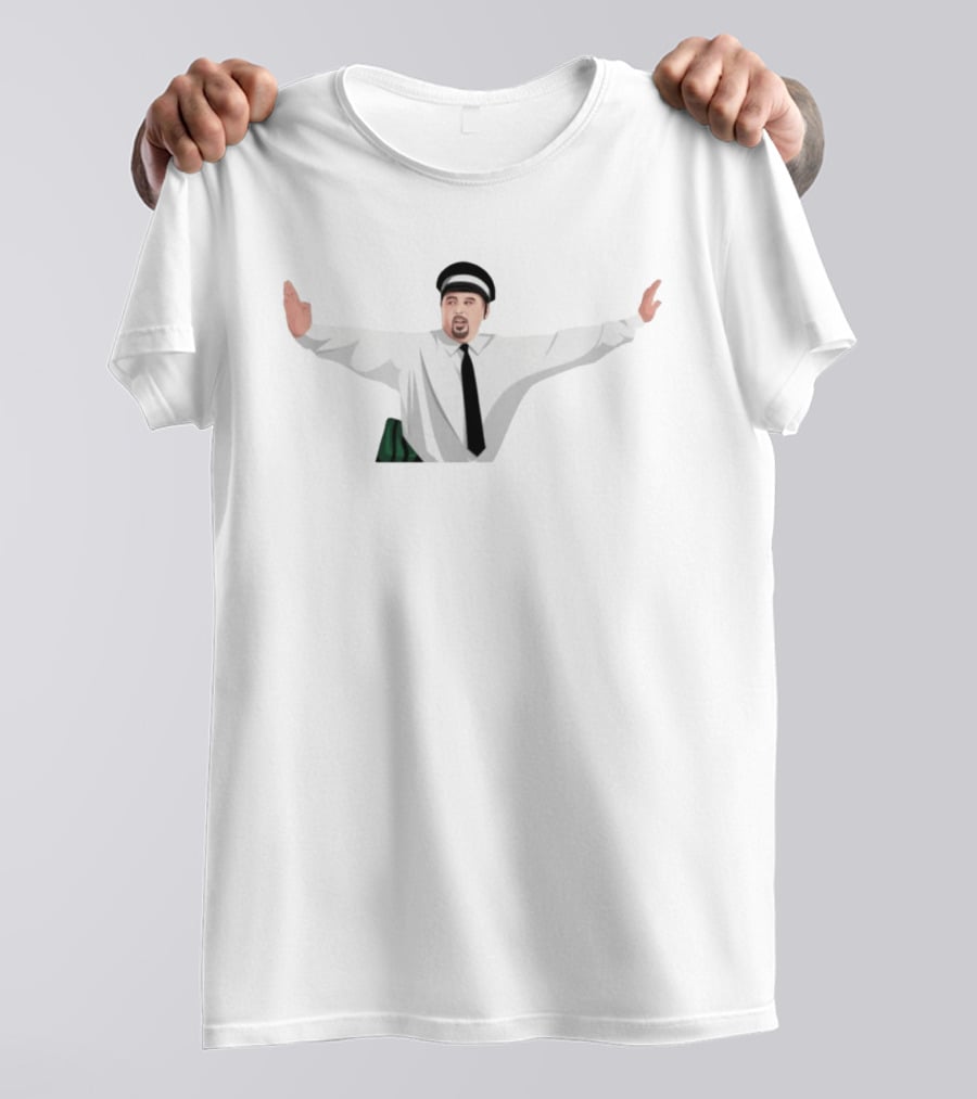 Max And Paddy King Of Queens Delivery Driver Character Arms Out Iconic Pose T-Shirt