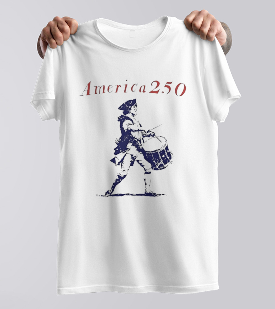 America 250 Revolutionary War Drummer Celebration T-Shirt