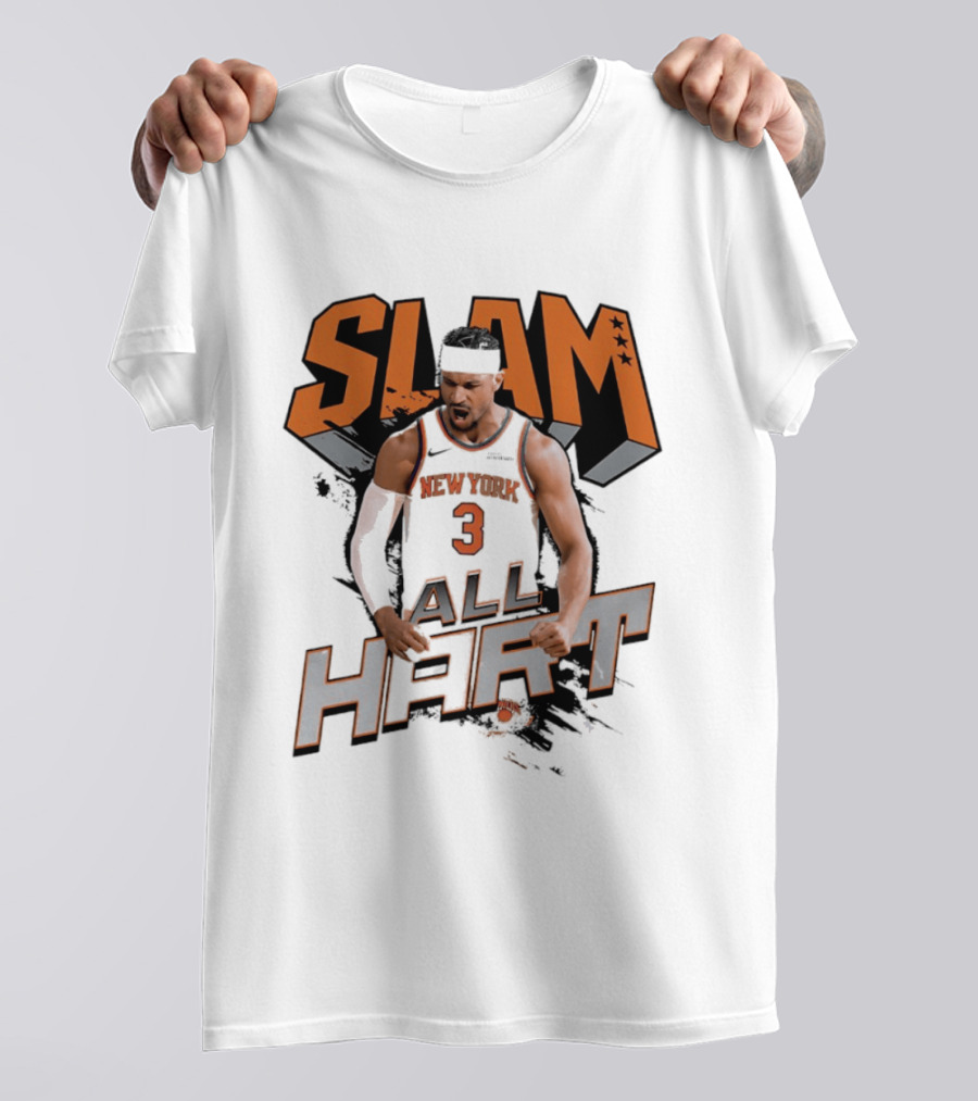SLAM Josh Hart New York Knicks All Hart T-Shirt