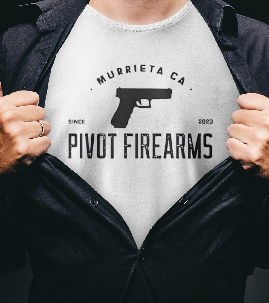 Pivot Firearms Murrieta CA Since 2020 Handgun Pistol T-Shirt