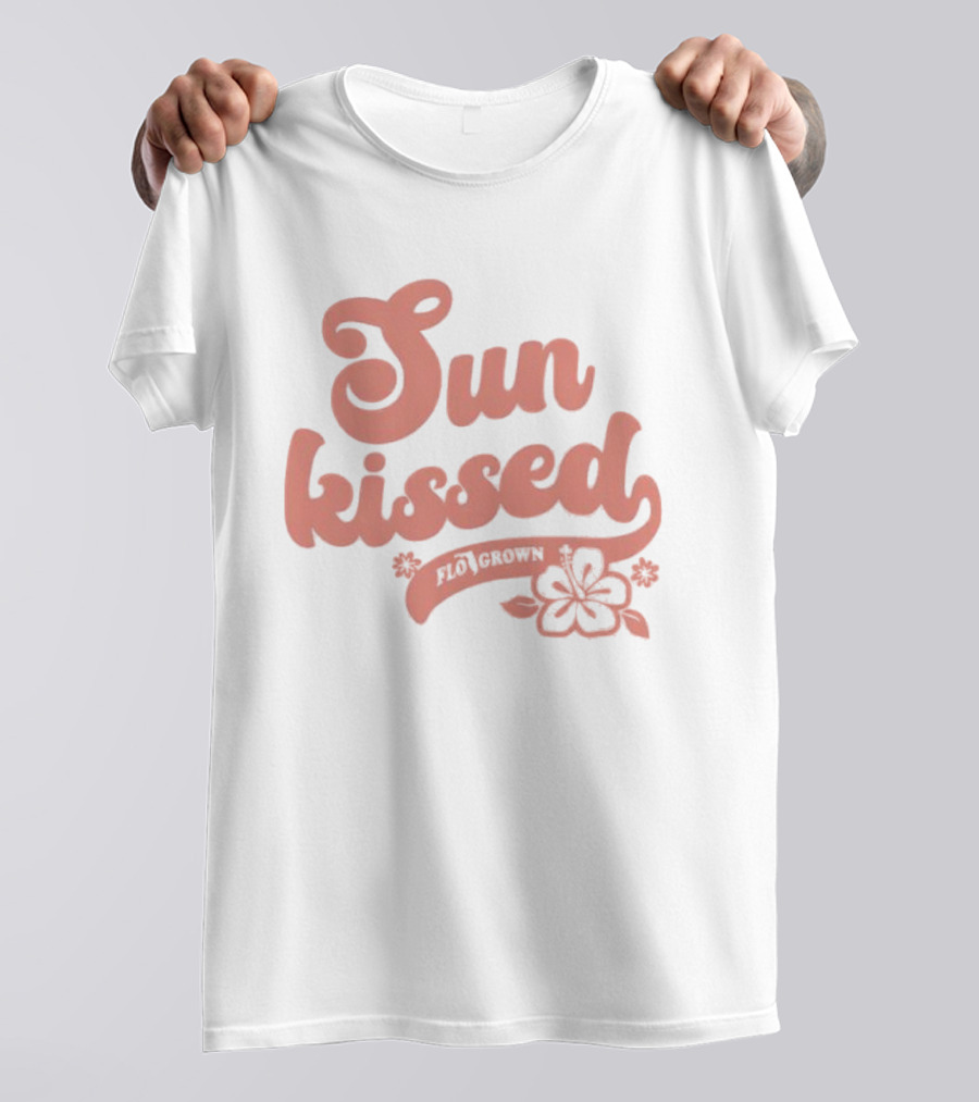 Sun Kissed Flo Grown Florida Hibiscus Flower Beach Summer T-Shirt