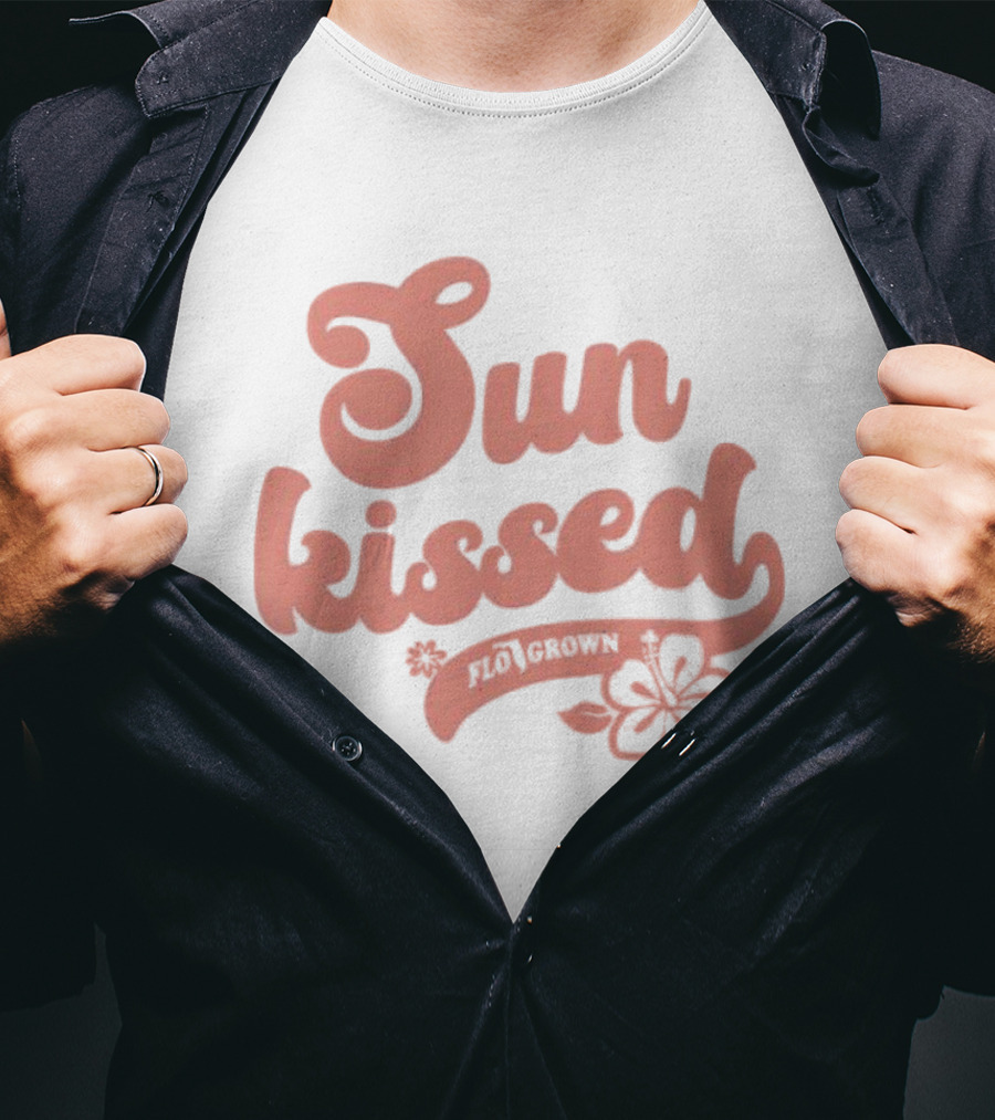 Sun Kissed Flo Grown Florida Hibiscus Flower Beach Summer T-Shirt