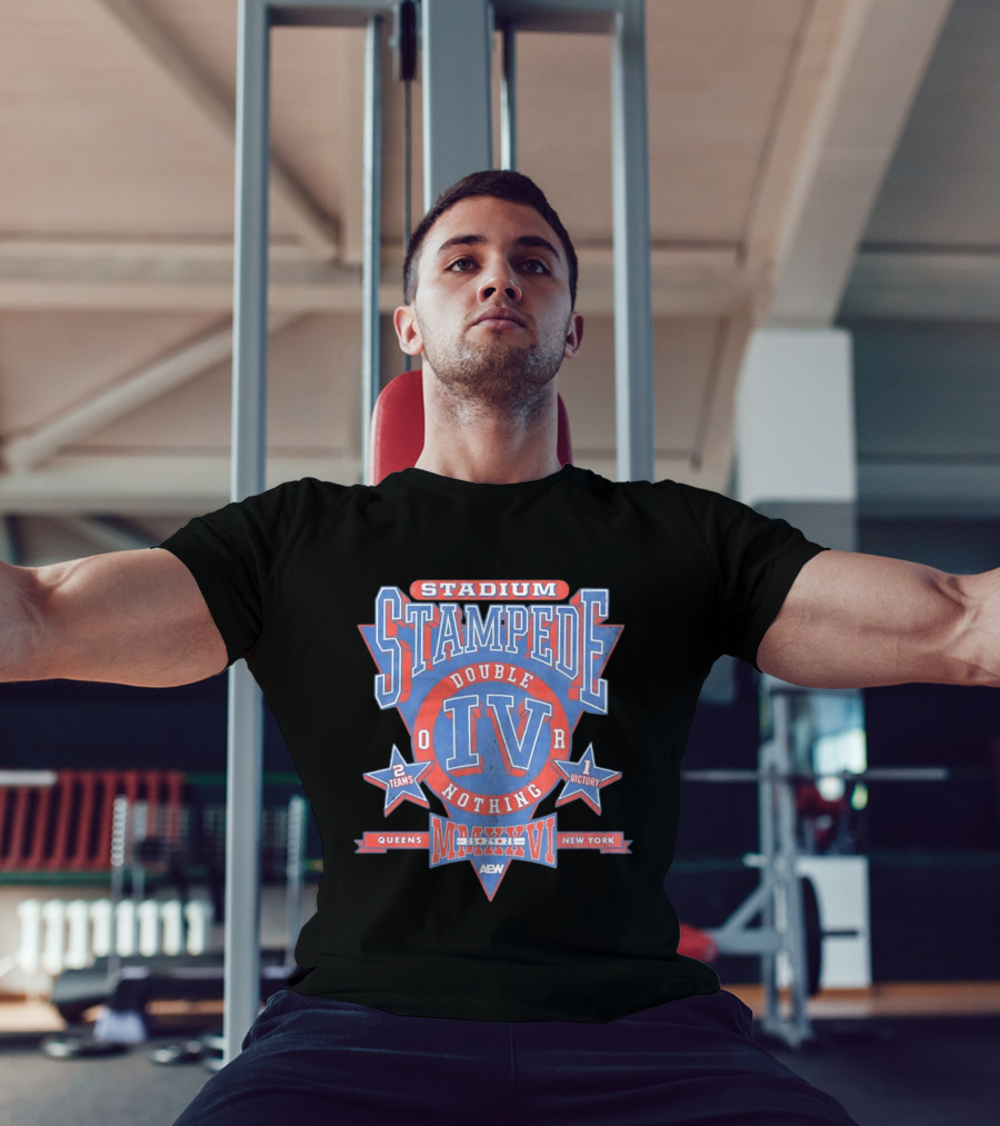 AEW Stadium Stampede Double Or Nothing IV 2026 Queens New York Wrestling Event T-Shirt