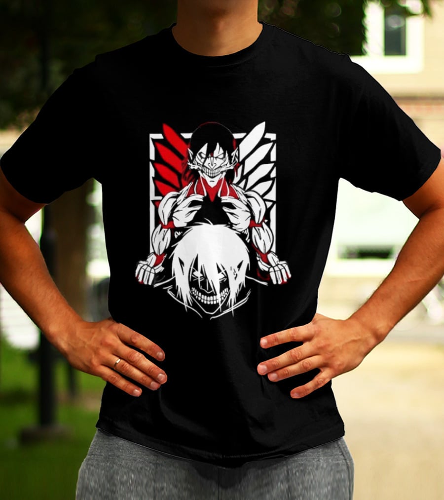 Attack On Titan Eren Yeager Female Titan Wings Of Freedom Fight For Humanity 2026 Collector's Edition T-Shirt