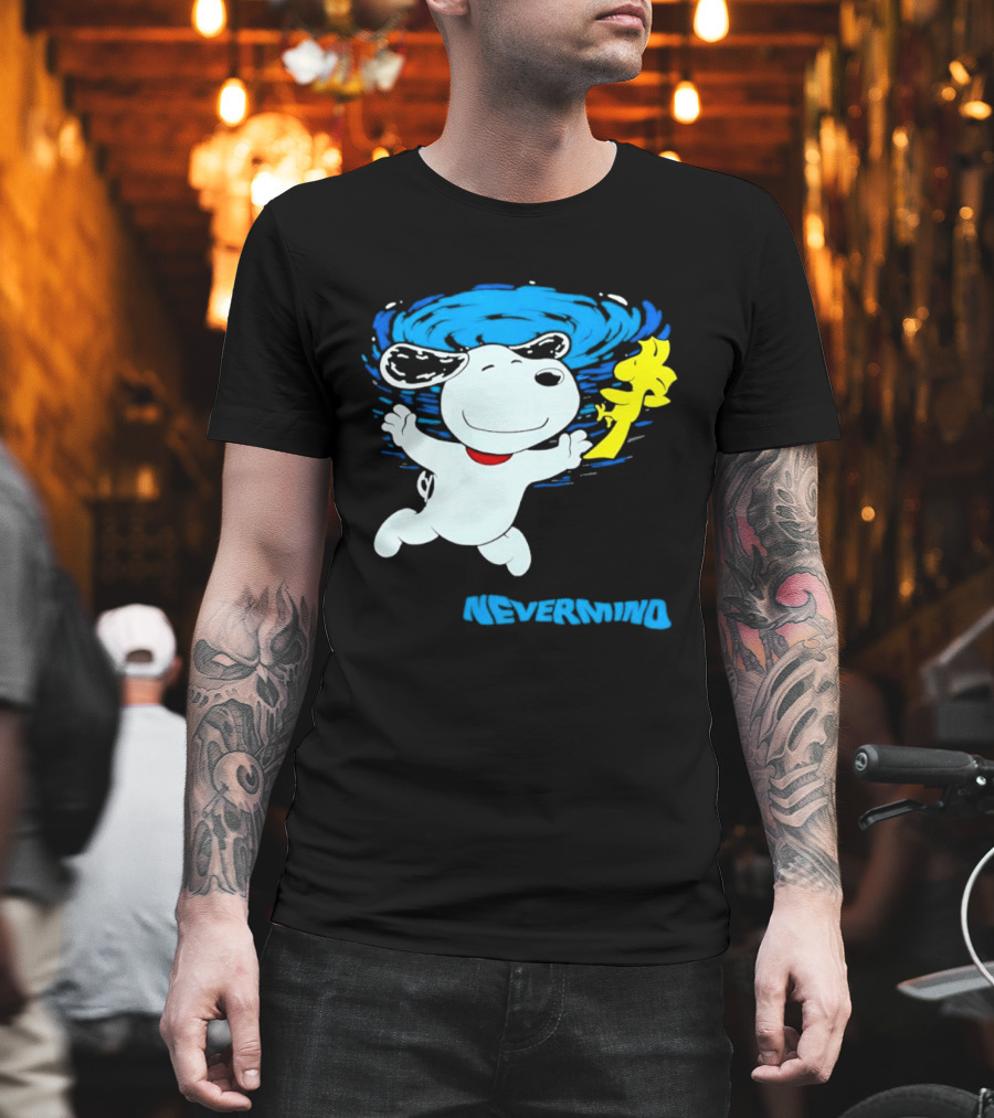 Snoopy Woodstock Nevermind Swimming Adventure T-Shirt