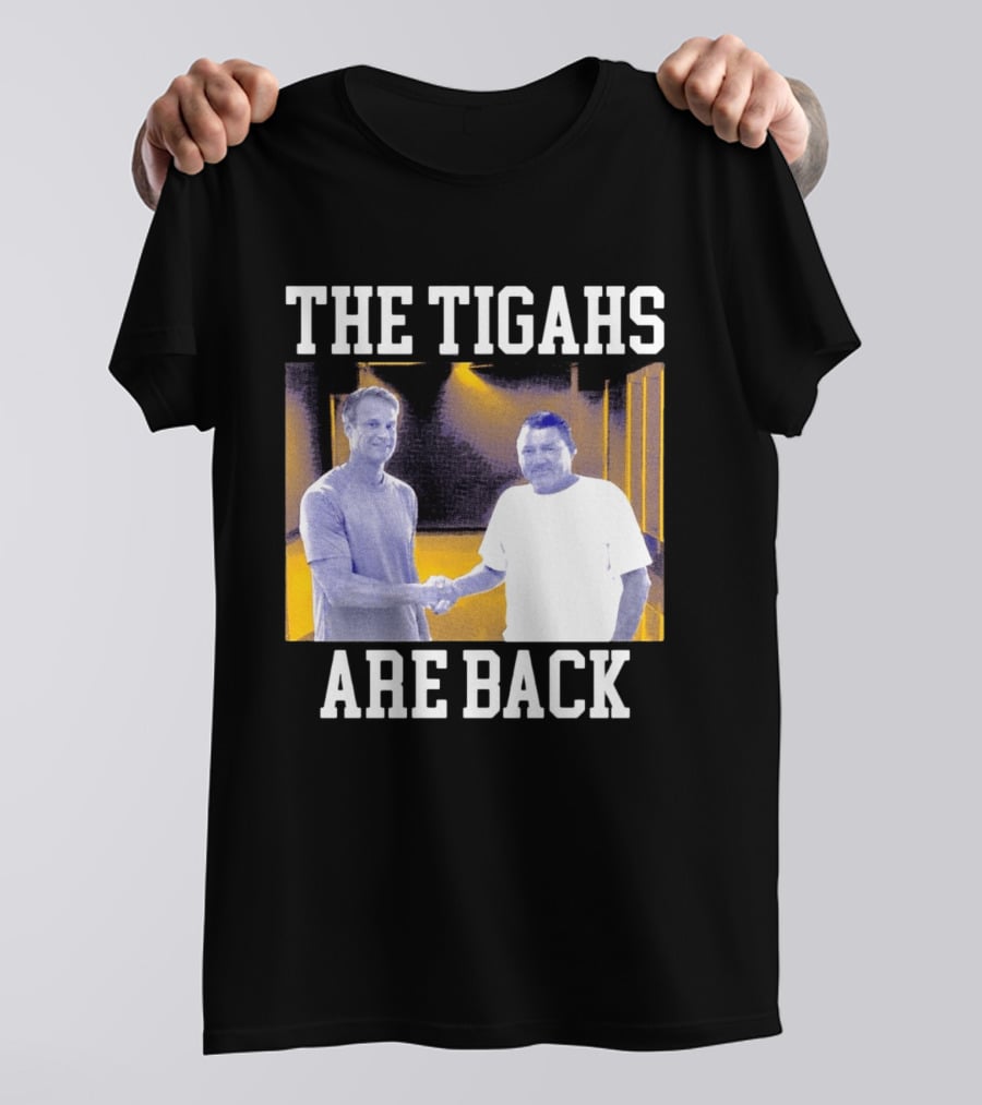 The Tigahs Are Back Brian Kelly Handshake T-Shirt