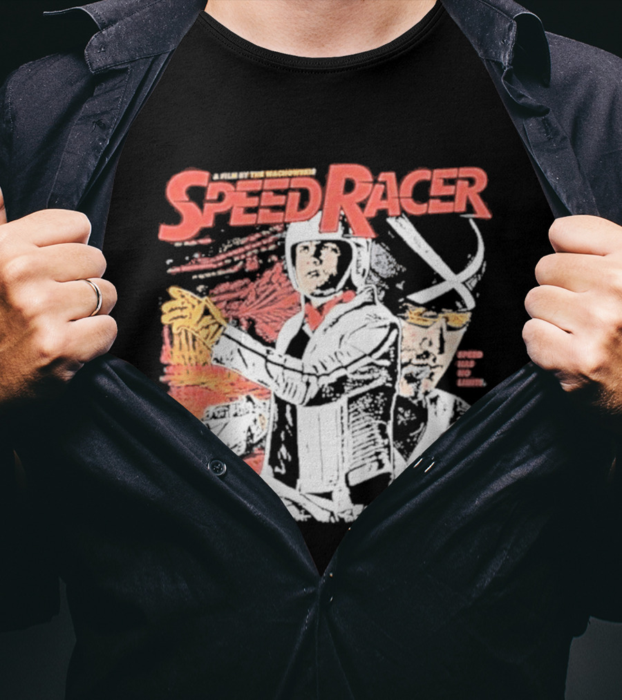 Speed Racer Movie Mach 5 Racer X Manga Style Wachowskis Film T-Shirt