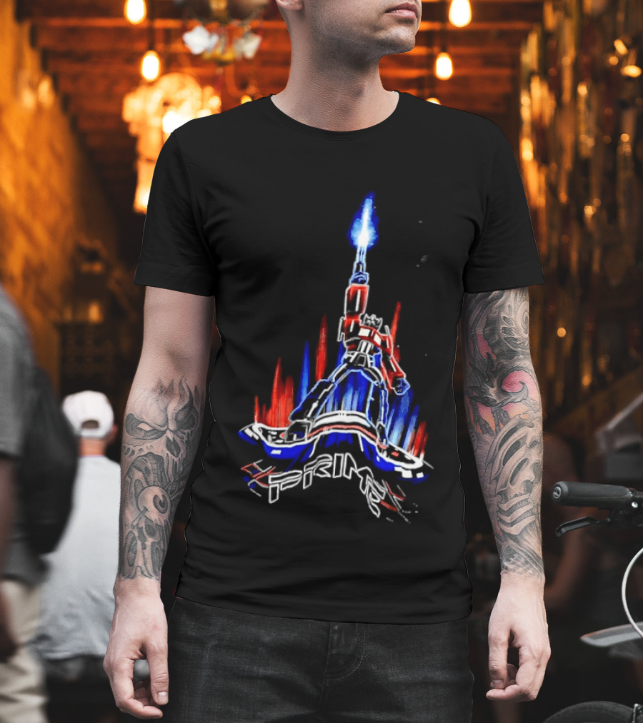 Transformers Optimus Prime Neon Glow Sci Fi Legacy 2026 T-Shirt