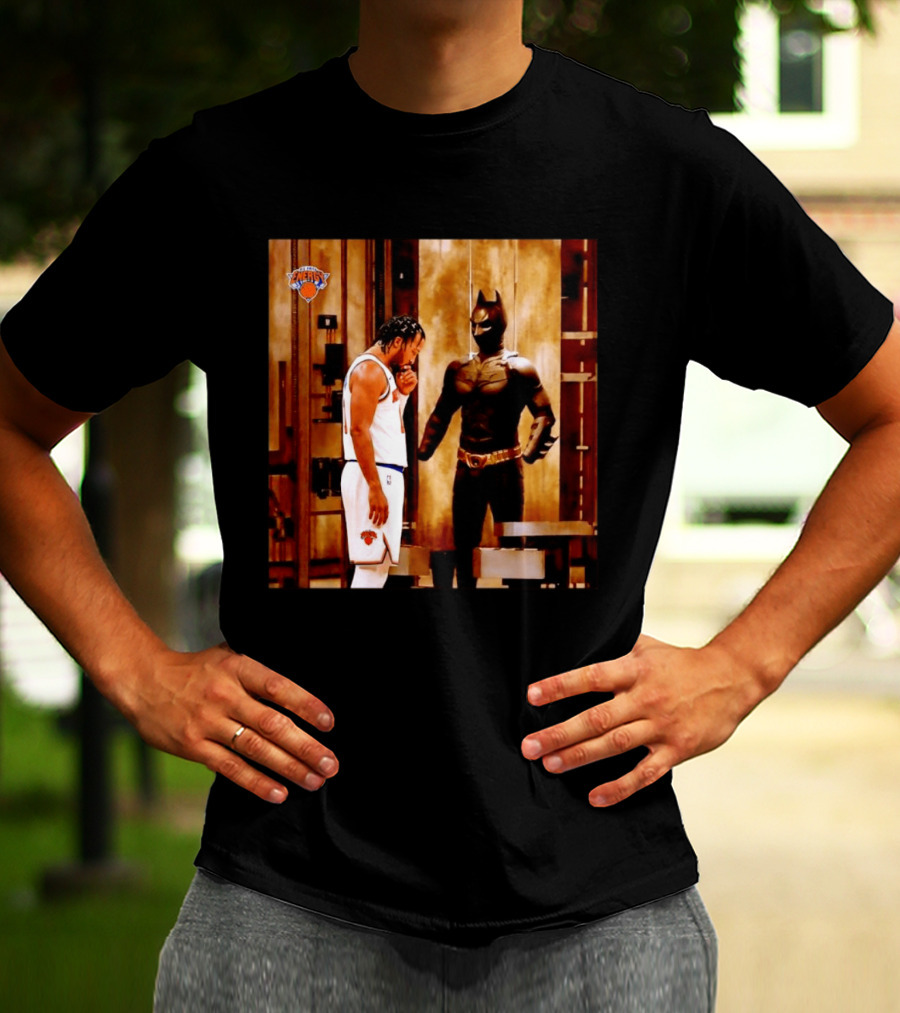 New York Knicks Jaylen Brunson Meets Batman Gotham T-Shirt