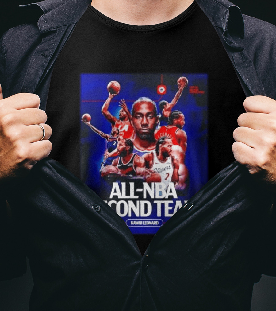 Kawhi Leonard Clippers All NBA Second Team Basketball Highlights T-Shirt
