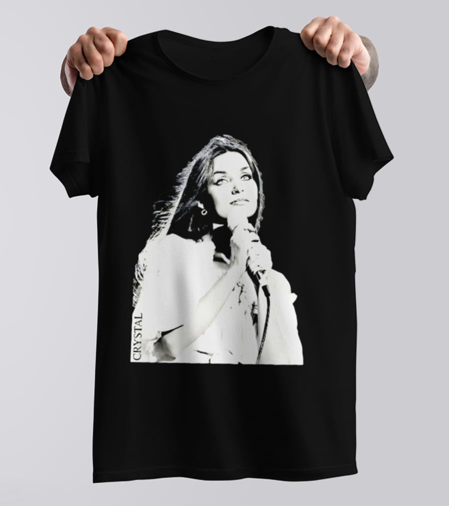 Mick Foley AEW Crystal Gayle Microphone Iconic Singer T-Shirt