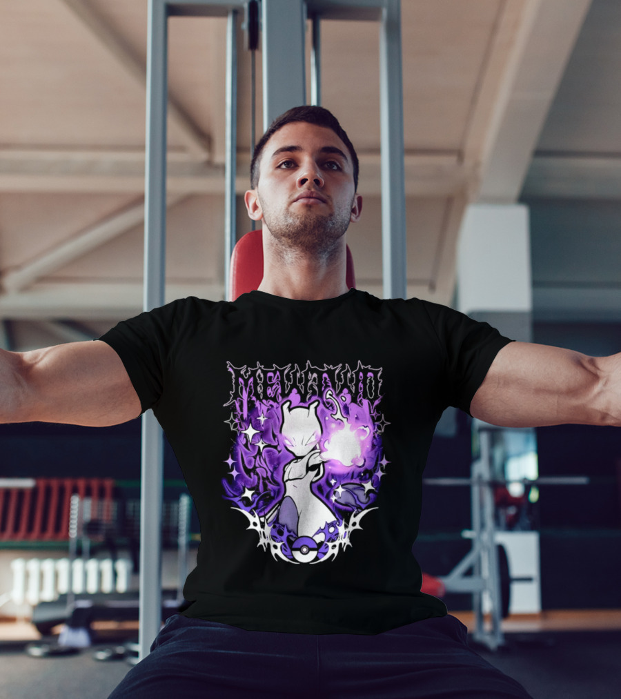 Gothic Mewtwo Psychic Legendary Pokemon T-Shirt