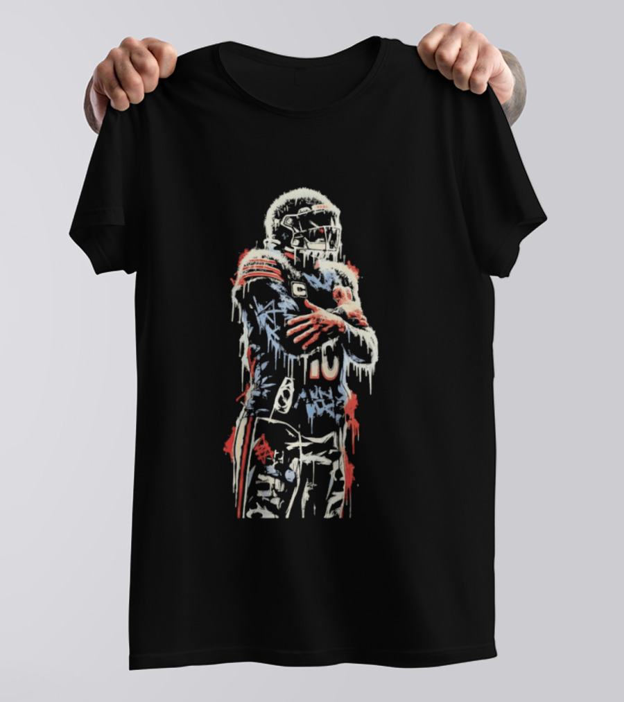 Caleb Williams 10 Chicago Bears Iceman Football T-Shirt