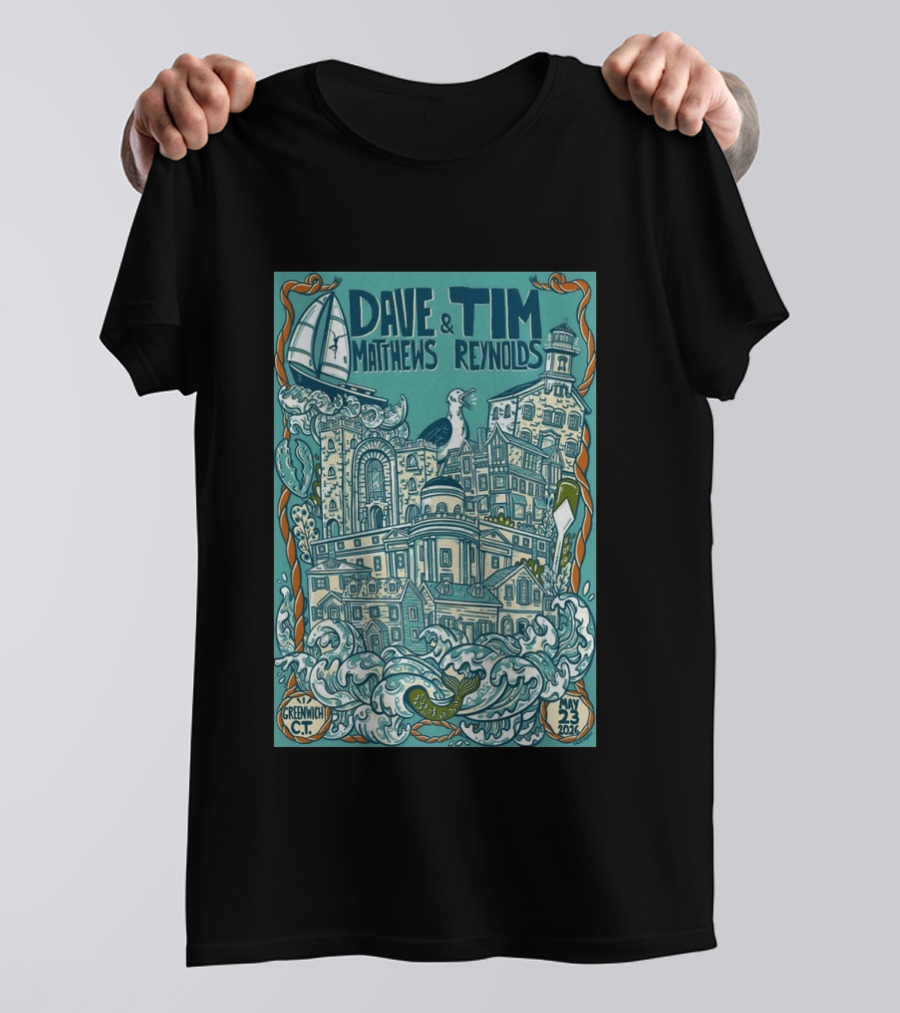Dave Matthews Tim Reynolds Greenwich Connecticut May 23 2026 T-Shirt