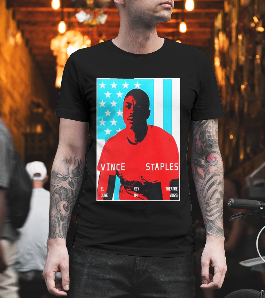 Vince Staples El Rey Theatre Los Angeles June 4 2026 T-Shirt