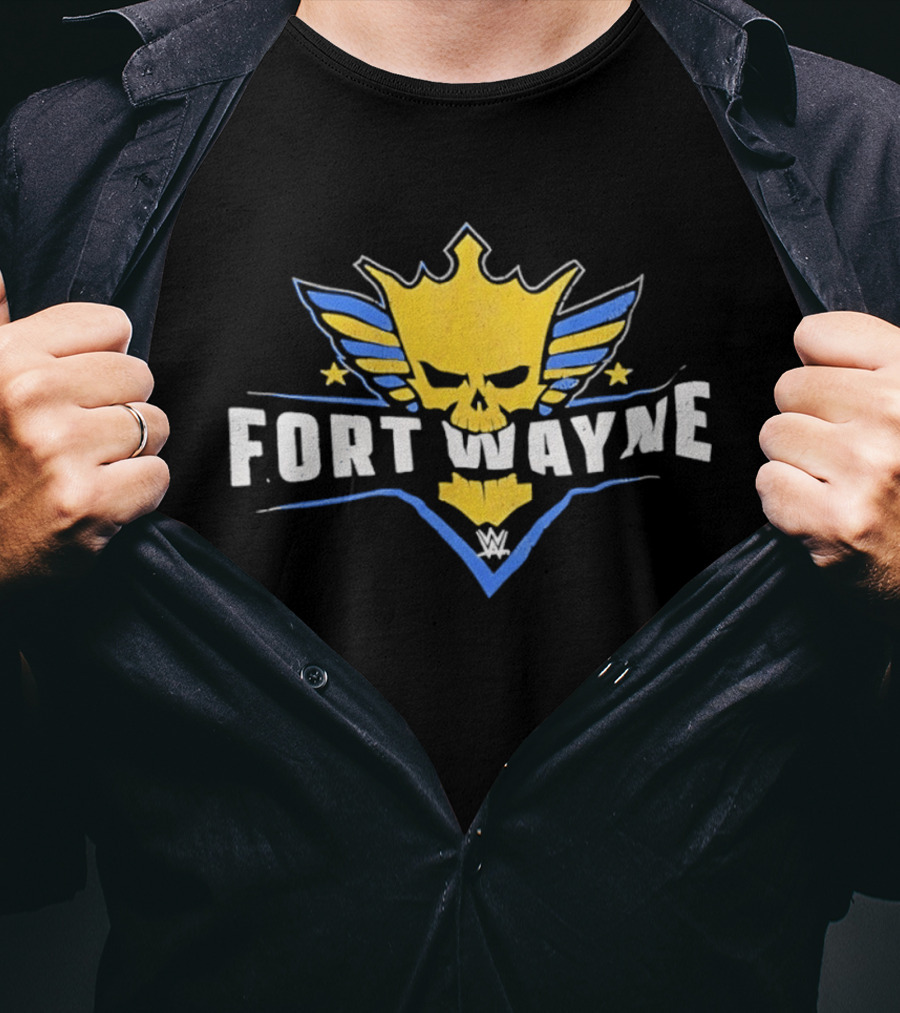 Fort Wayne WWE Skull King Wings T-Shirt