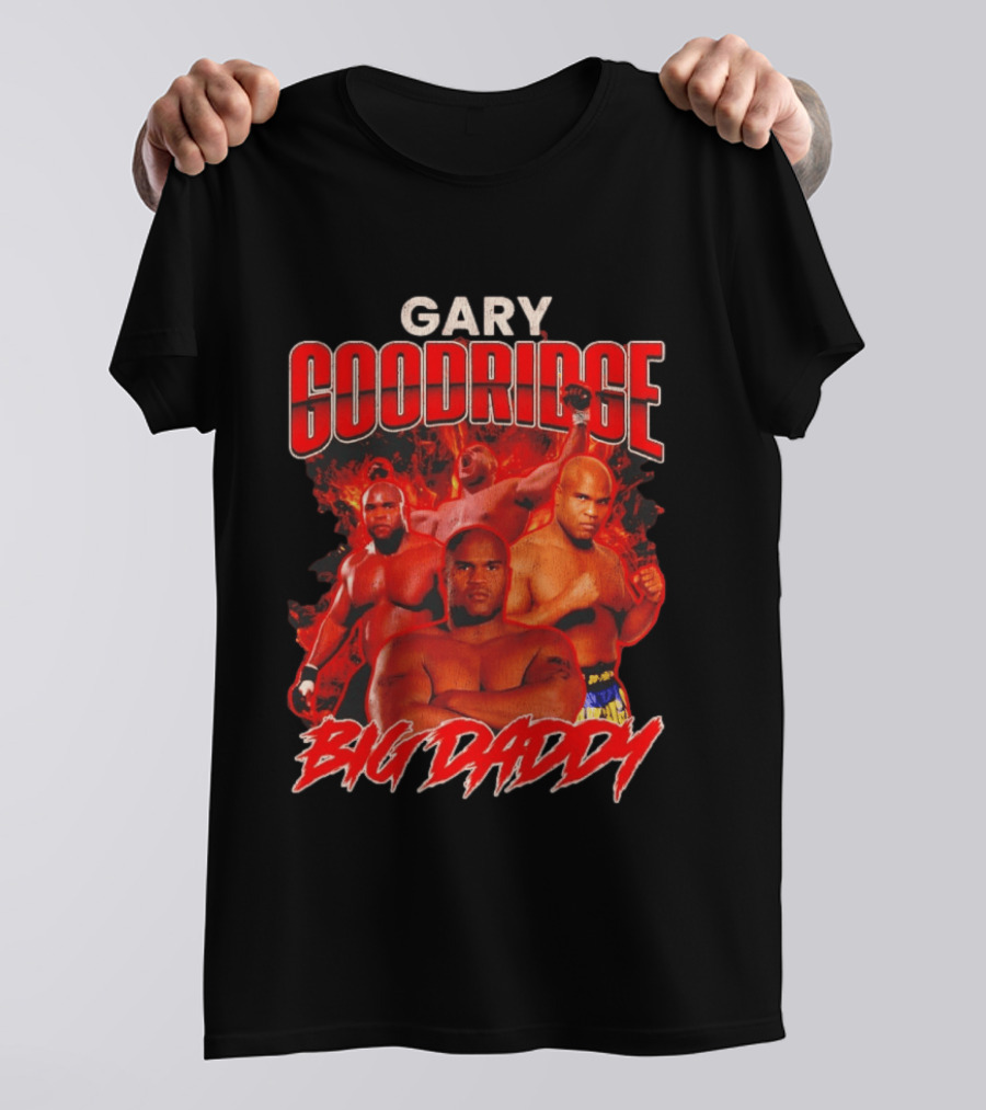 Gary Goodridge Big Daddy Red Flames Bootleg Rap T-Shirt