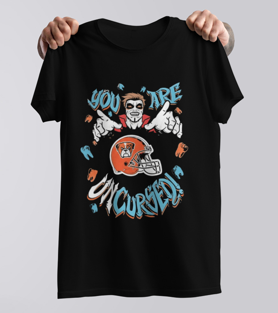 WWE Danhausen You Are Uncursed Cleveland Browns Collaboration T-Shirt