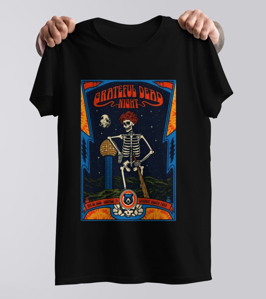Grateful Dead Night Skeleton May 23 2026 Knoxville TN Covenant Health Park T-Shirt