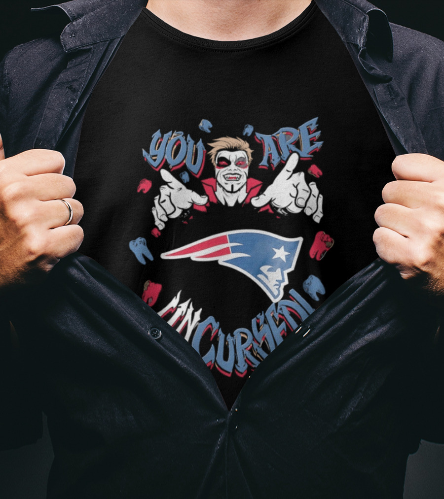 WWE Danhausen New England Patriots You Are Uncursed T-Shirt