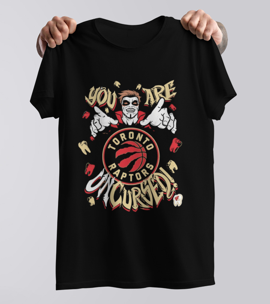 Toronto Raptors You Are Uncursed Danhausen WWE Collaboration T-Shirt