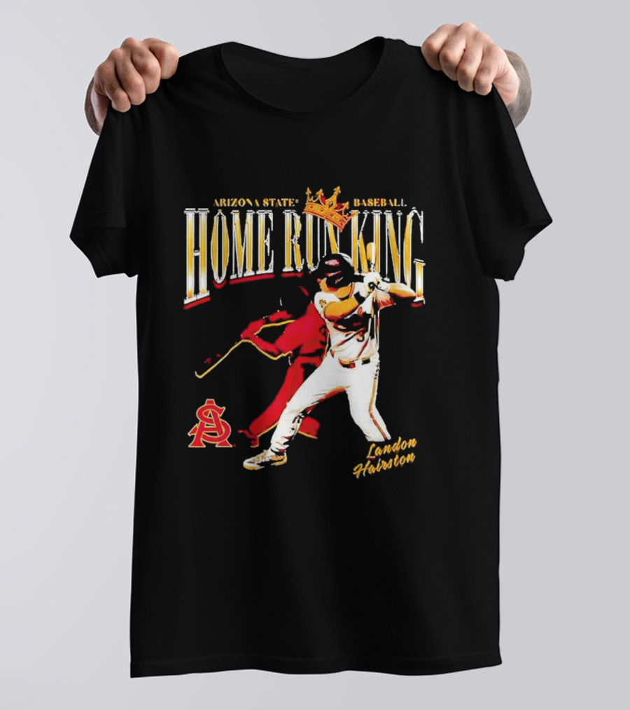 Arizona State Baseball Home Run King Landon Hairston T-Shirt