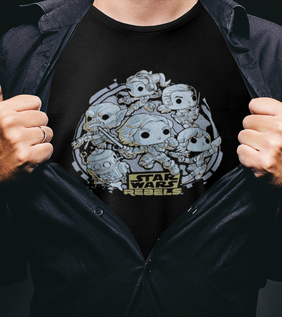 Star Wars Rebels Ghost Crew Funko Pop Figures Collection T-Shirt
