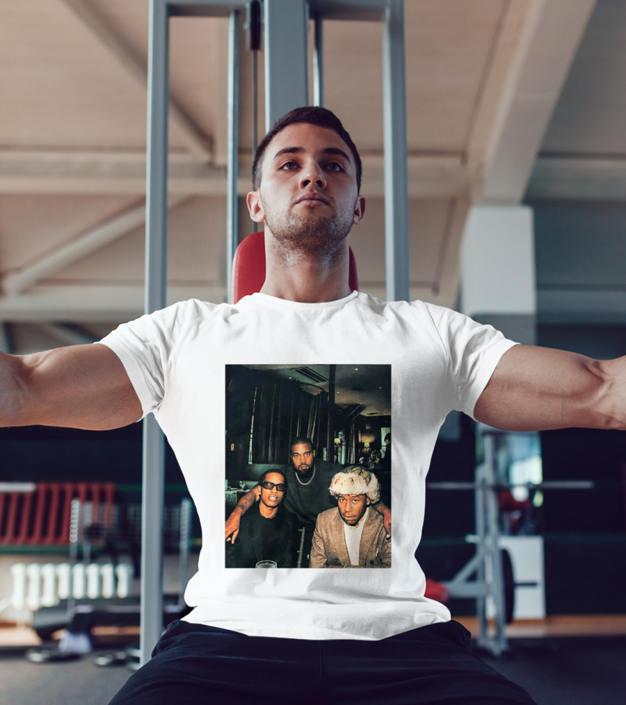 Kanye West Tyler The Creator A$AP Rocky Iconic Photo Collaboration T-Shirt