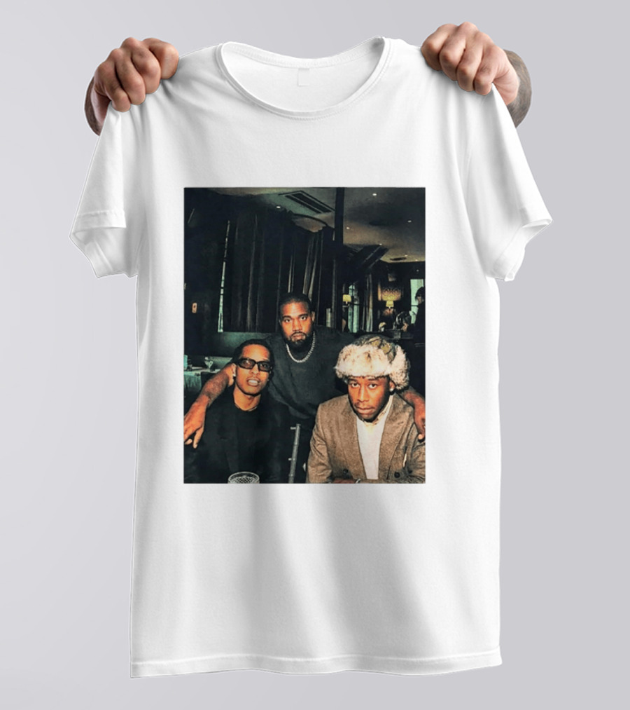 Kanye West Tyler The Creator A$AP Rocky Iconic Photo Collaboration T-Shirt