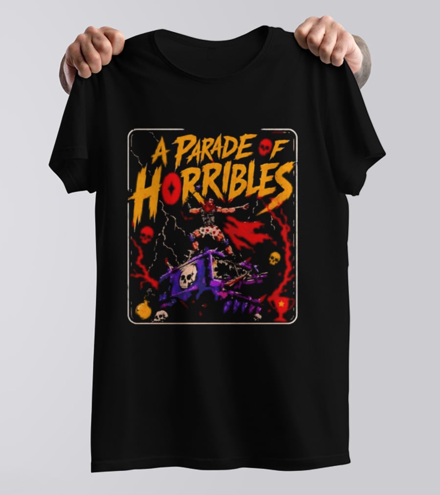 A Parade Of Horribles Warrior Skulls Fantasy Metal T-Shirt