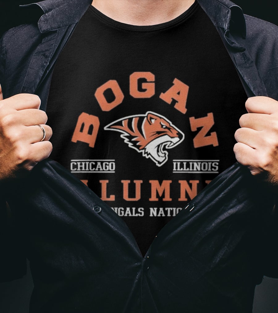 Bogan Chicago Illinois Alumni Bengals Nation T-Shirt