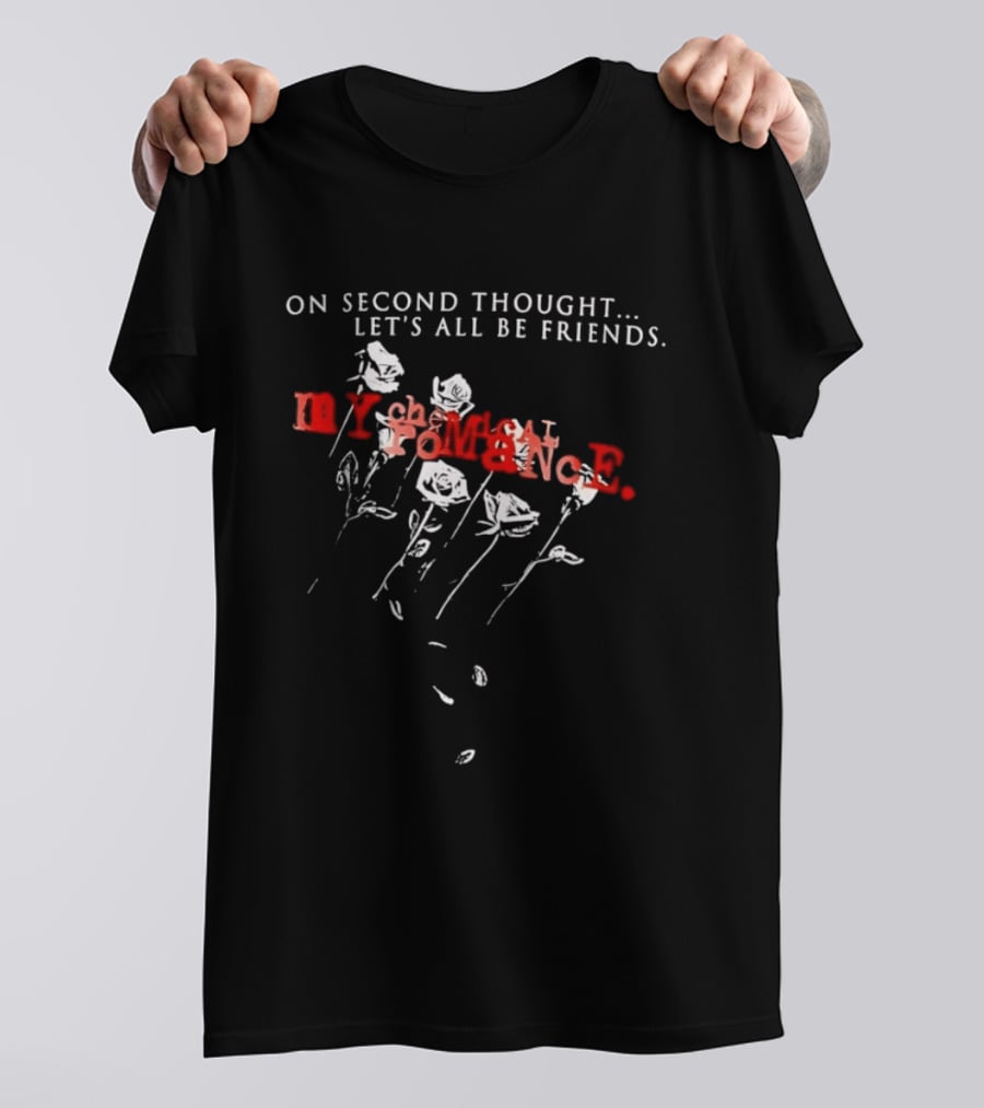 My Chemical Romance On Second Thought Let's All Be Friends Roses T-Shirt