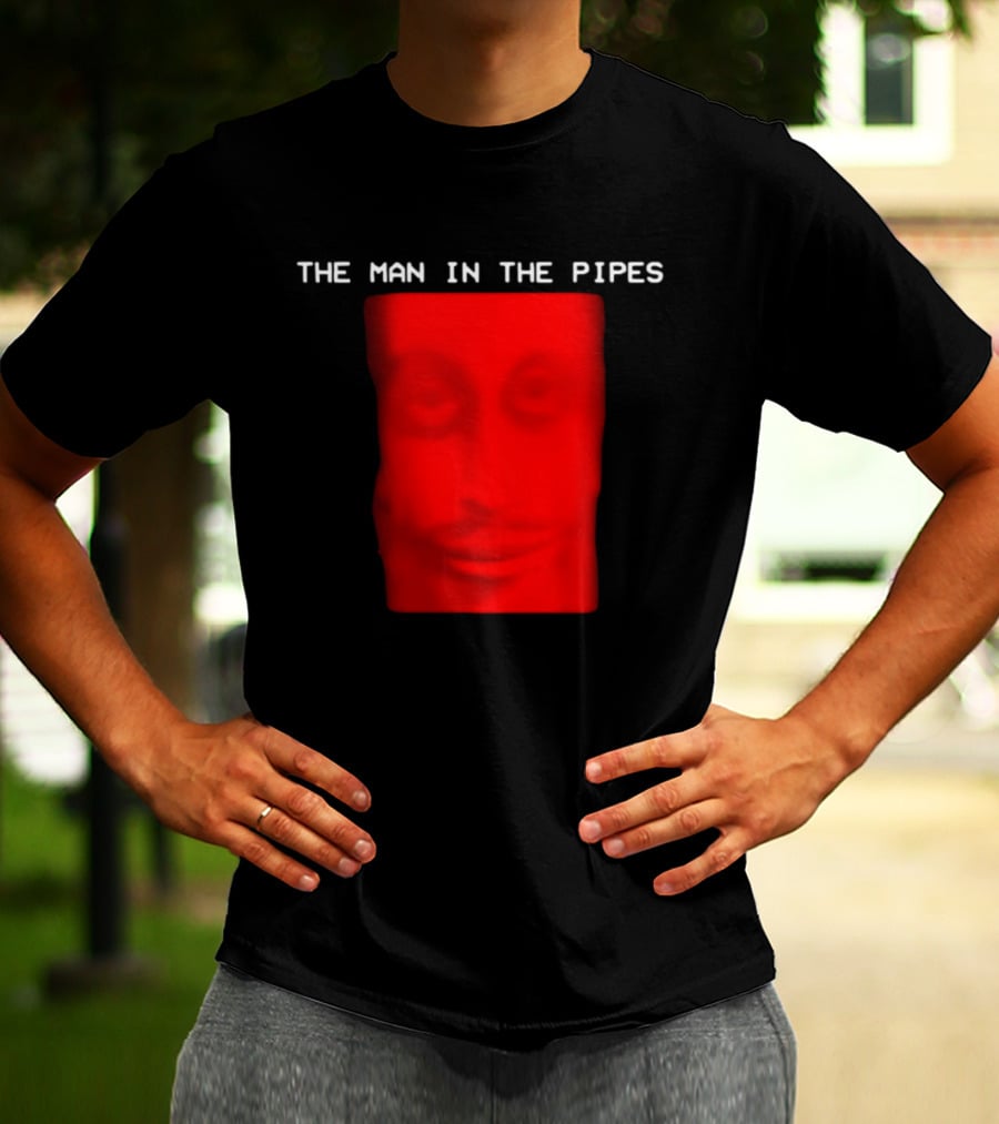 Scary Entity Red Face Man In The Pipes T-Shirt